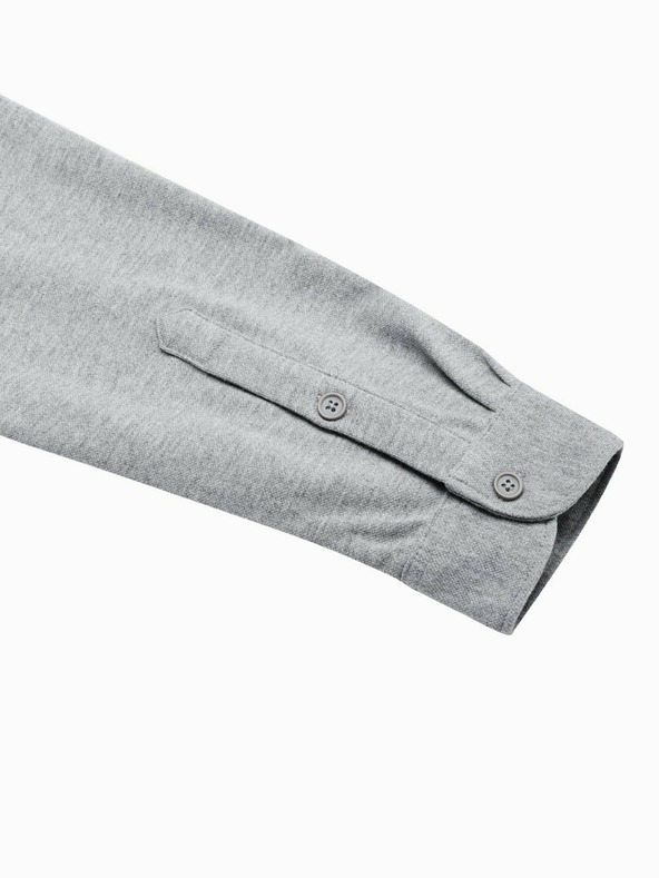 Ombre Clothing Graues Herrenhemd K540