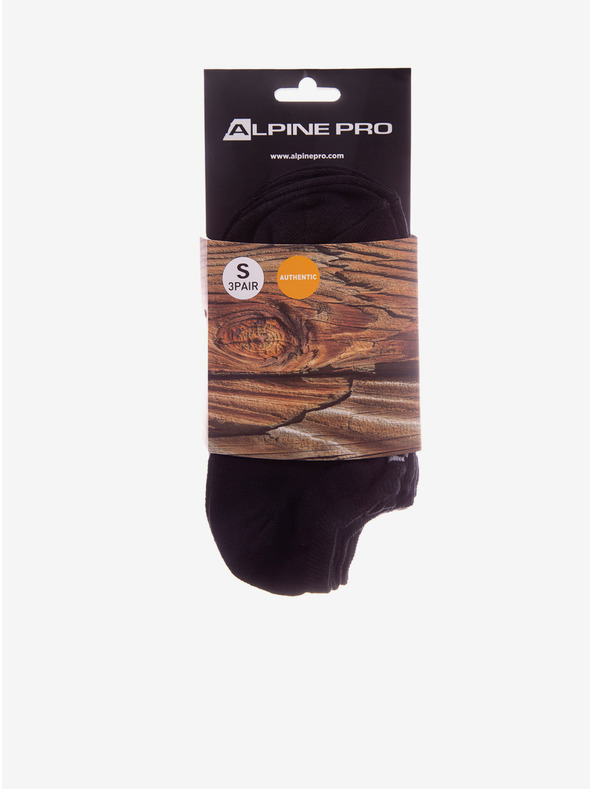 ALPINE PRO Unisex-Socken im Dreierpack in schwarz ALPINE PRO 3UNICO