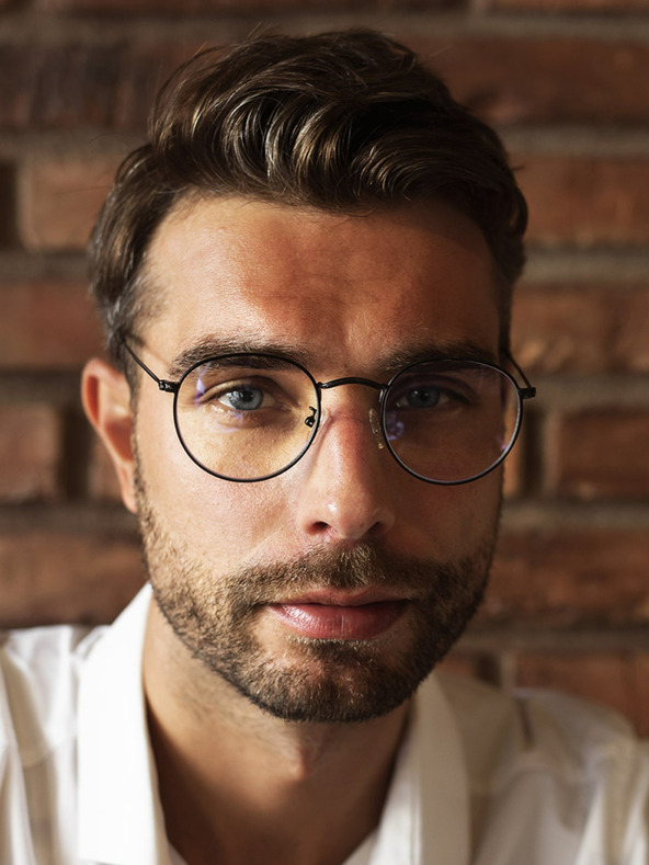 VEYREY VeyRey Blue Light Blocking Brille Oval Doiley Schwarz