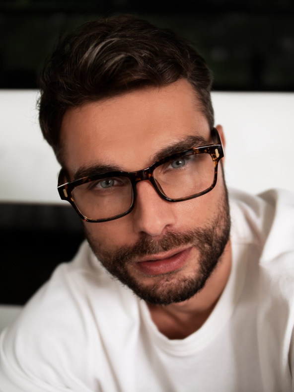 VEYREY VeyRey Fredrikah Braune Blaulicht-blockierende Brille