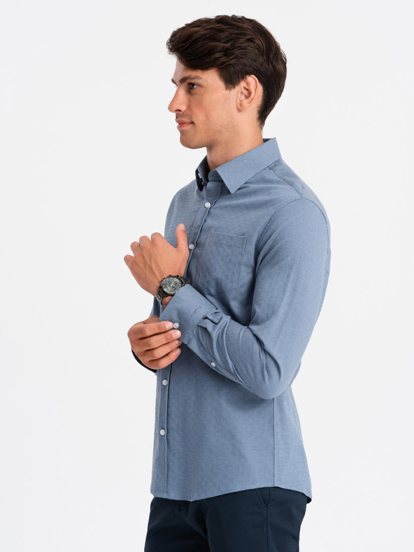 Ombre Clothing Herrenhemd Ombre Clothing SLIM FIT OM-SHCS-0174