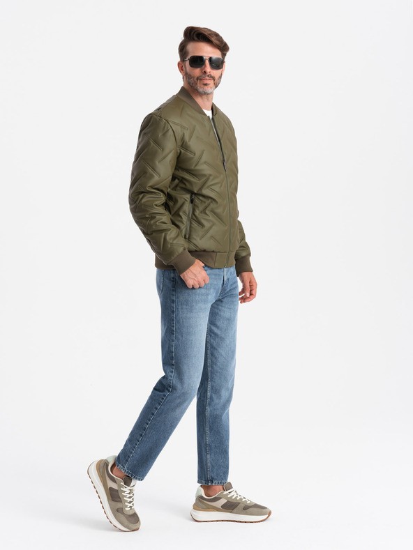 Ombre Clothing Herren-Bomberjacke mit Prägung Ombre Clothing