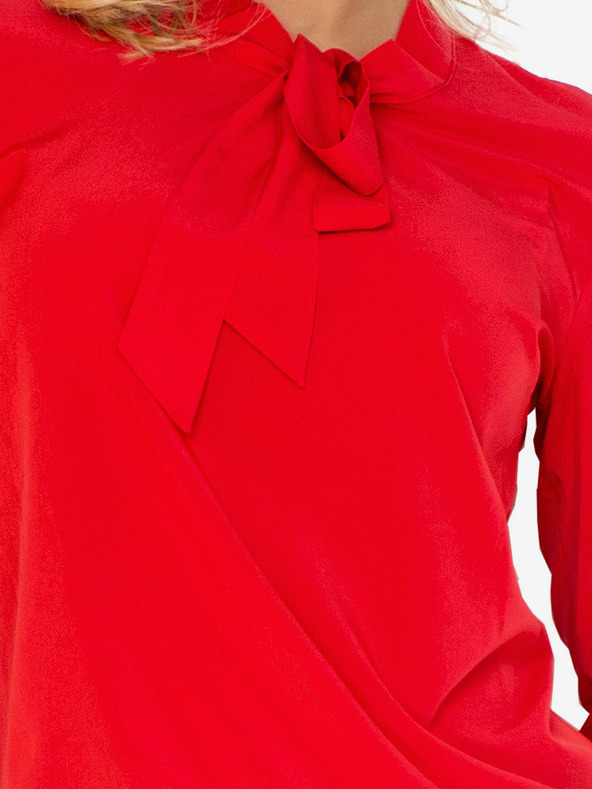 numoco Rote Damenbluse mit Numoco-Gewebe