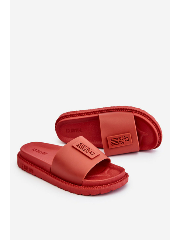 BIG STAR SHOES Damen Big Star Rote Hausschuhe