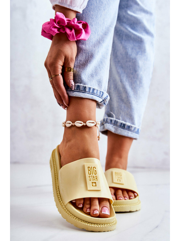 BIG STAR SHOES Damen Big Star Hausschuhe - Gelb