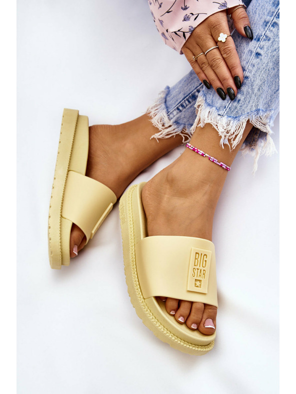 BIG STAR SHOES Damen Big Star Hausschuhe - Gelb