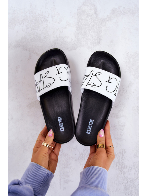 BIG STAR SHOES Frauen Big Star Schwarz und Weiß Hausschuhe