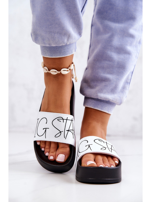 BIG STAR SHOES Frauen Big Star Schwarz und Weiß Hausschuhe