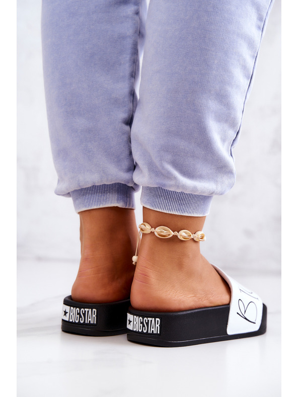 BIG STAR SHOES Frauen Big Star Schwarz und Weiß Hausschuhe