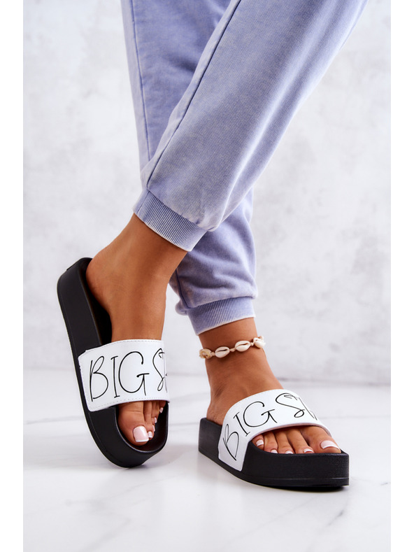 BIG STAR SHOES Frauen Big Star Schwarz und Weiß Hausschuhe