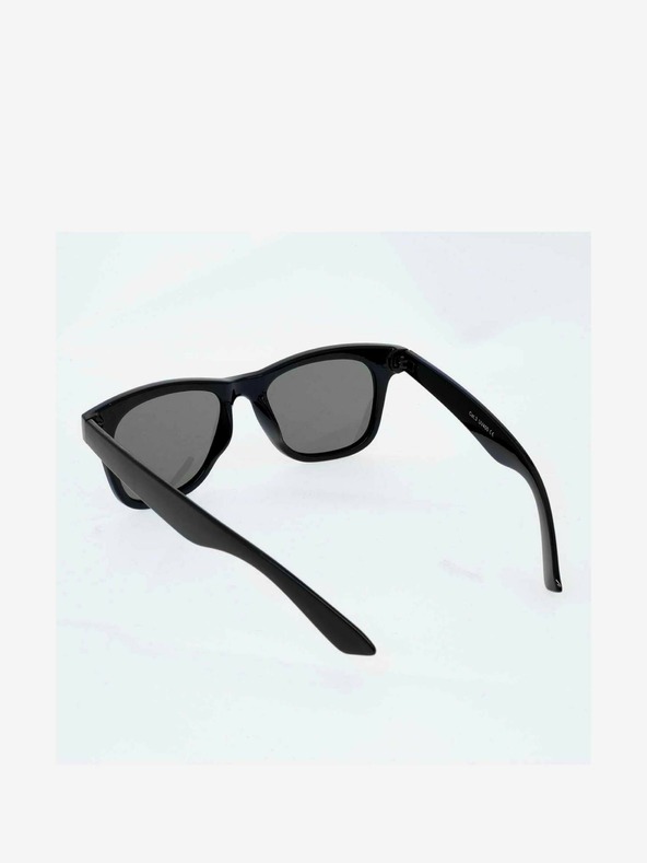 VEYREY VeyRey Sonnenbrille Polarized Glossy Nerd Black mit schwarzen Gläsern