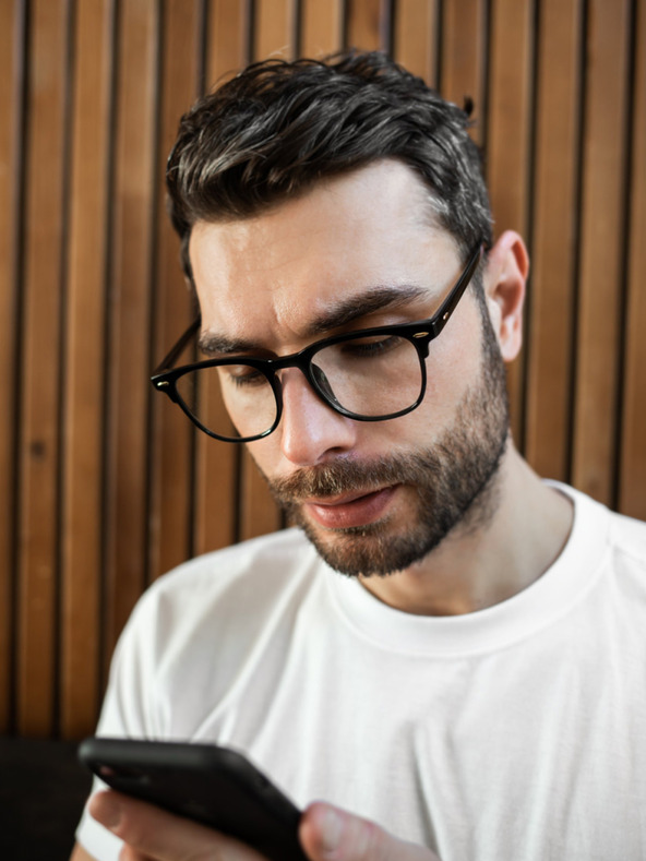 VEYREY VeyRey Blue Light Blocking Brille Square Yngve Schwarz