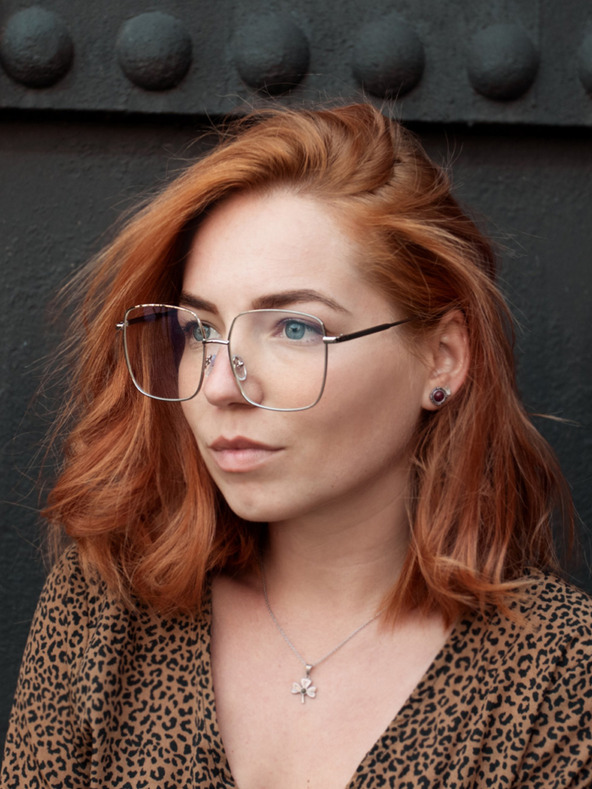 VEYREY Silberne Sonnenbrille mit Blaulichtblocker VeyRey Ernstep