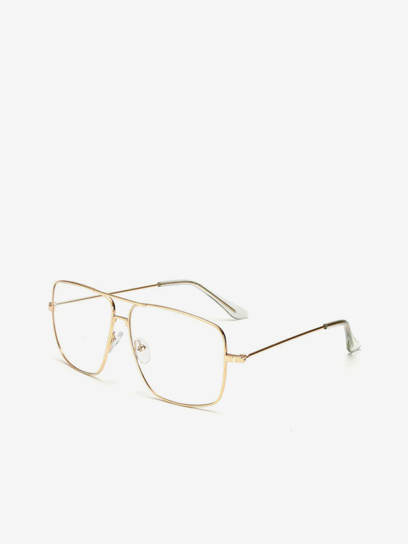 VEYREY Randbrille mit klaren Gläsern in Gold VeyRey Miles