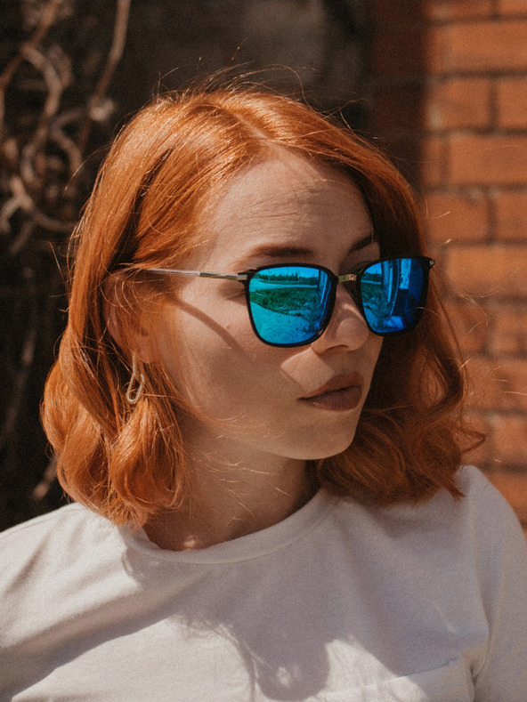 VEYREY Silberne polarisierende Unisex-Sonnenbrille Veyrey Tickles