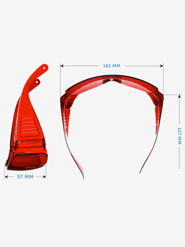 VEYREY Rote Unisex-Schlafbrille VeyRey Edera