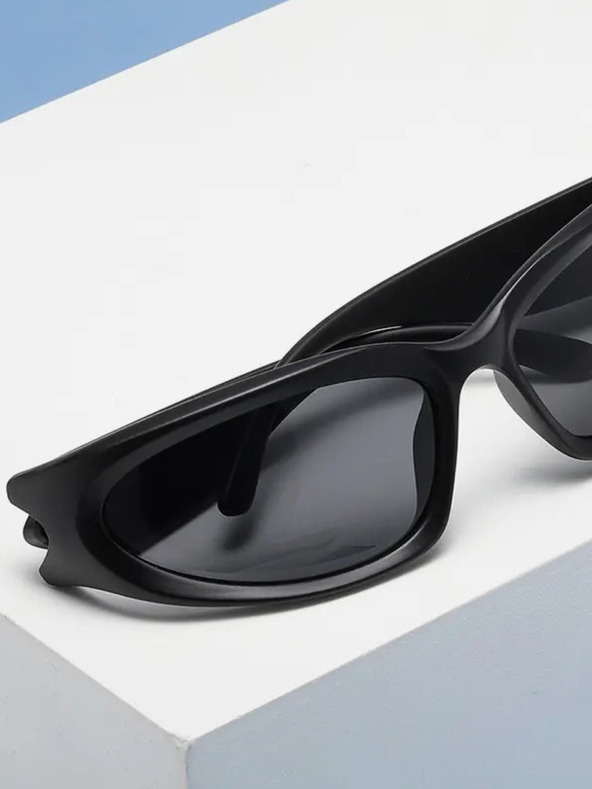 VEYREY Schwarze Unisex-Sport-Sonnenbrille VeyRey Steampunk Yolzalgil