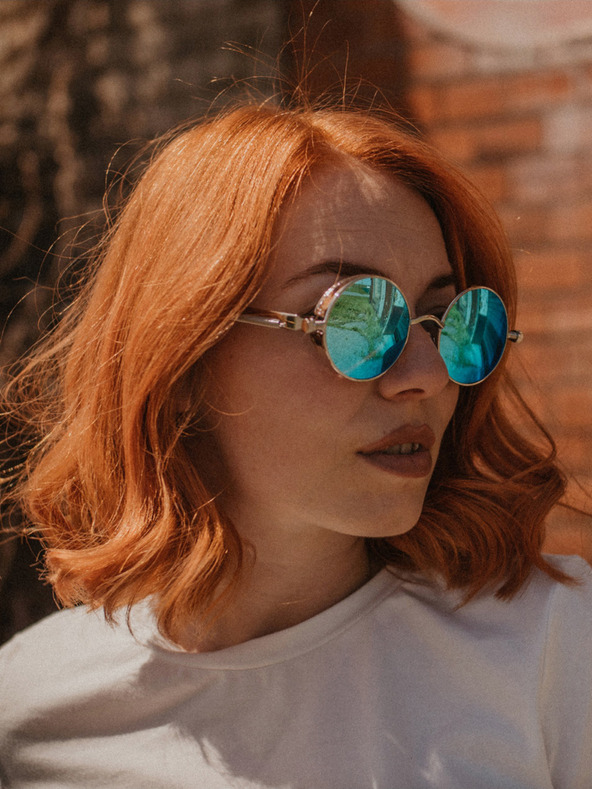 VEYREY Silberne Unisex-Sonnenbrille VeyRey Emphunnyial