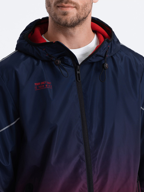 Ombre Clothing Rote und blaue Herren-Sportjacke von Ombre Clothing