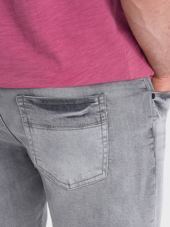 Ombre Clothing Graue Herren Denim Shorts Ombre Kleidung