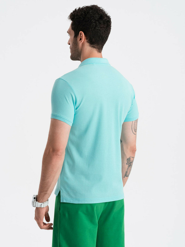 Ombre Clothing Mintfarbenes Herren-Poloshirt Ombre Clothing