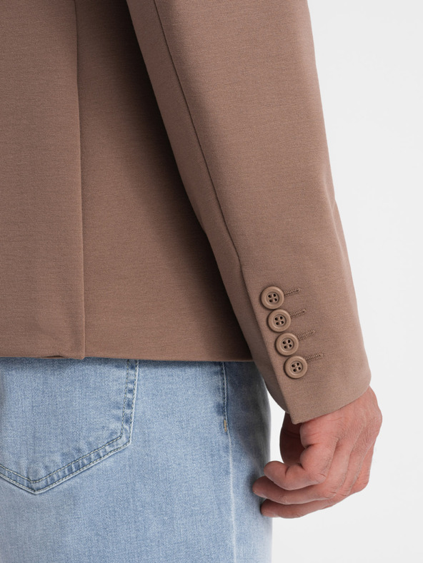 Ombre Clothing Beige Herren Blazer mit Taschen Ombre Clothing