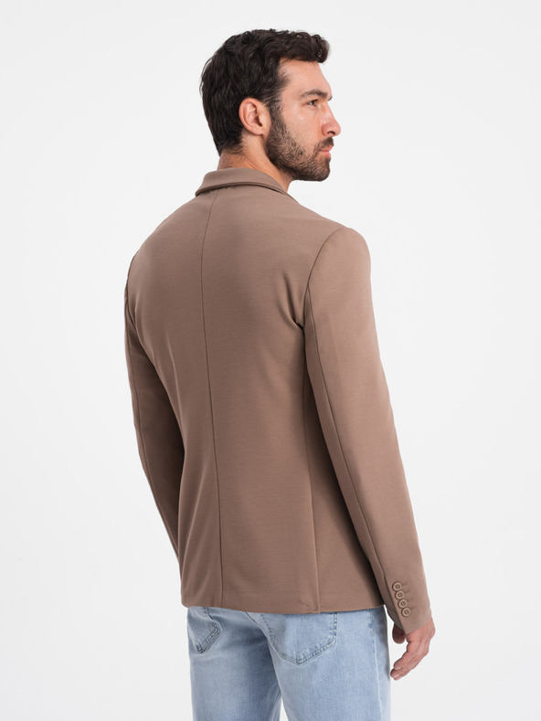 Ombre Clothing Beige Herren Blazer mit Taschen Ombre Clothing