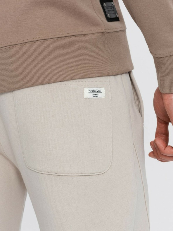 Ombre Clothing Beige Herren Jogginghosen Ombre Clothing