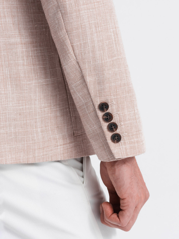 Ombre Clothing Beigefarbener Herren-Blazer Ombre Clothing