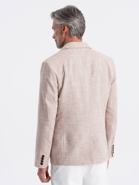 Ombre Clothing Beigefarbener Herren-Blazer Ombre Clothing