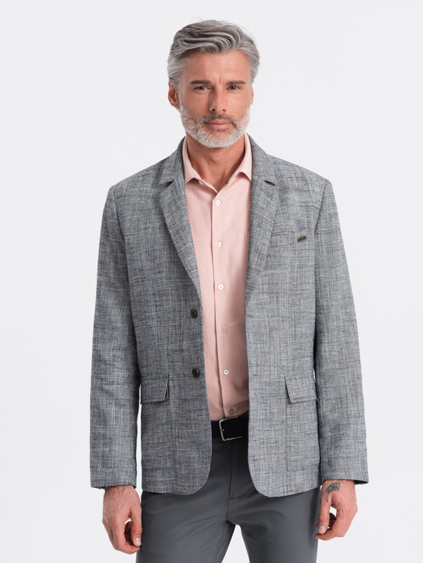 Ombre Clothing Graue Herrenjacke Ombre Clothing