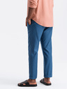 Ombre Clothing Blaue Herren-Chinohose mit Leinen Ombre Clothing