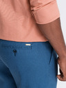 Ombre Clothing Blaue Herren-Chinohose mit Leinen Ombre Clothing