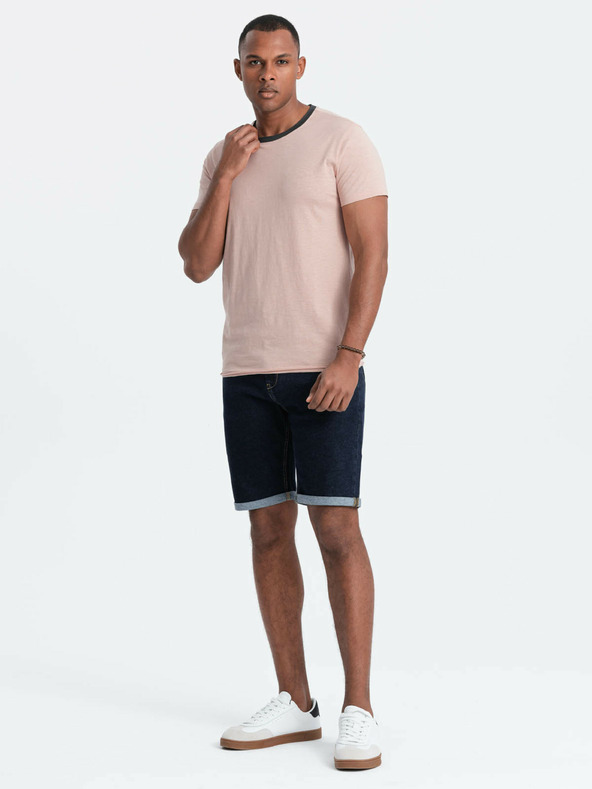 Ombre Clothing Rosa Herren-T-Shirt Ombre Clothing