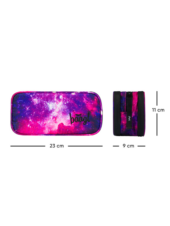 BAAGL  Schüler-Federmäppchen Baagl Galaxy violett