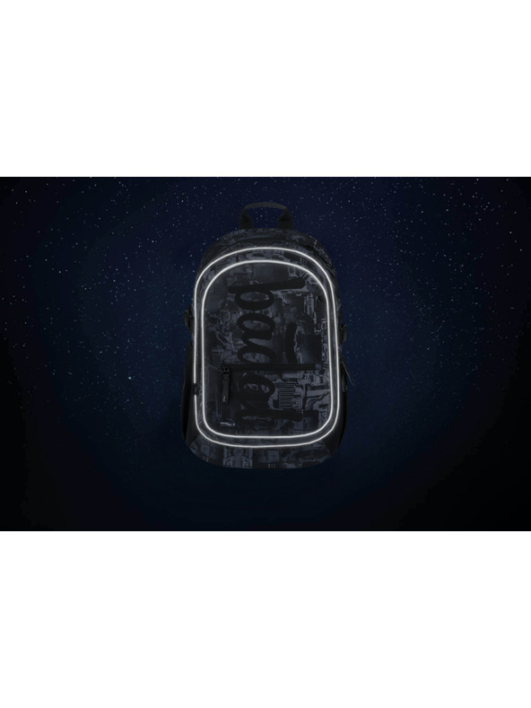 BAAGL  Baagl Core Technic grauer Schulrucksack