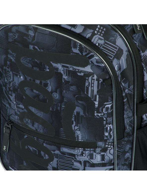 BAAGL  Baagl Core Technic grauer Schulrucksack