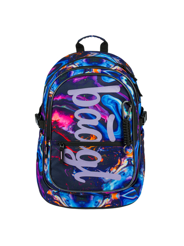 BAAGL  Lila Schulset - Rucksack, Mäppchen, Tasche Baagl Core Marble