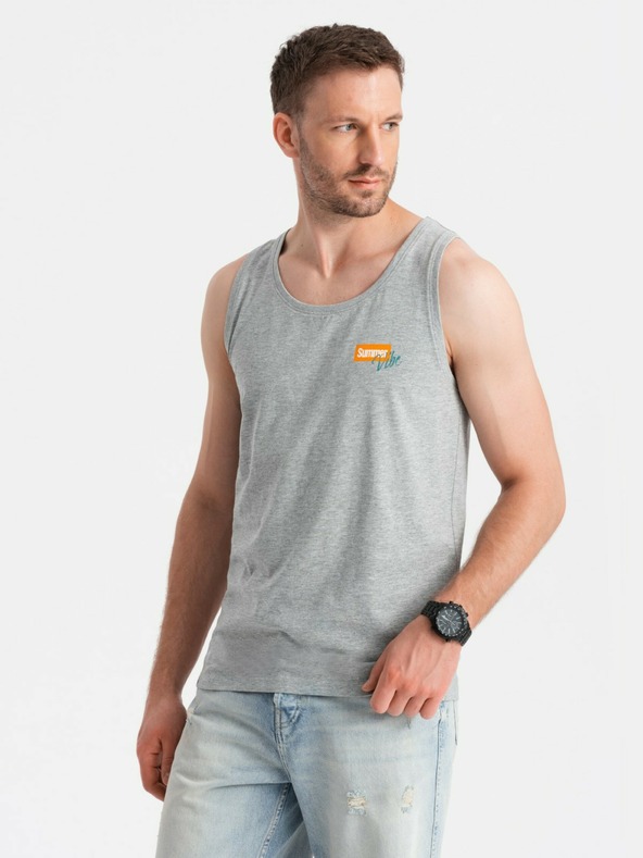 Ombre Clothing Herren Baumwoll-Top Summer Vibe mit Aufdruck Ombre Clothing