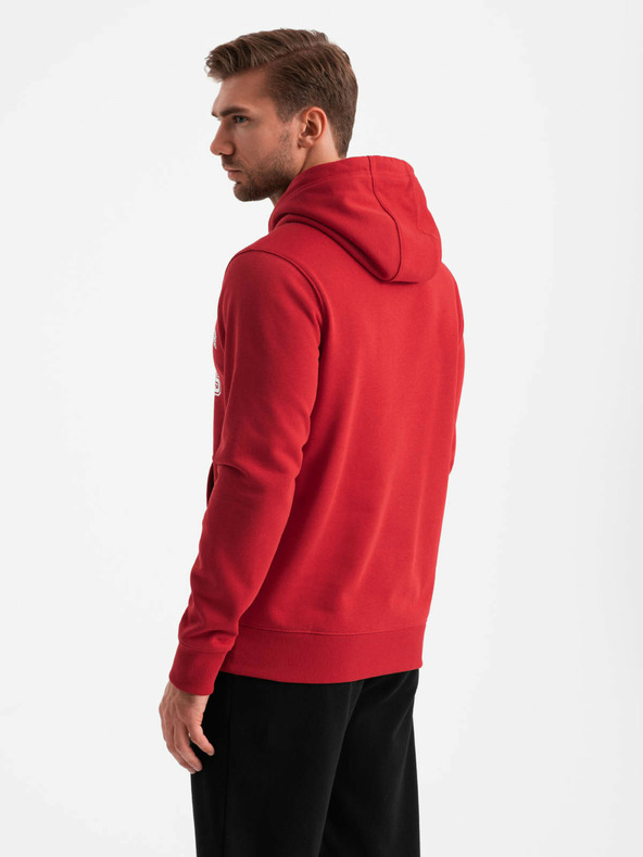 Ombre Clothing Herren Känguru bedrucktes Sweatshirt Ombre Kleidung