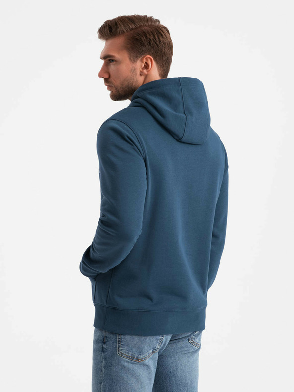 Ombre Clothing Herren Känguru bedrucktes Sweatshirt Ombre Kleidung