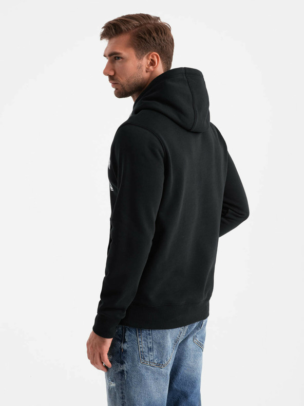 Ombre Clothing Herren Känguru bedrucktes Sweatshirt Ombre Kleidung