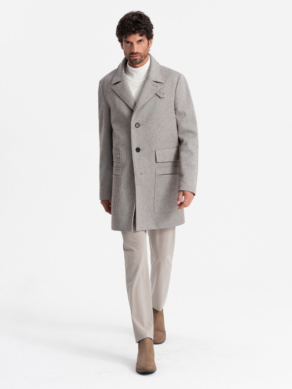 Ombre Clothing Einreihiger Herrenmantel Ombre Clothing