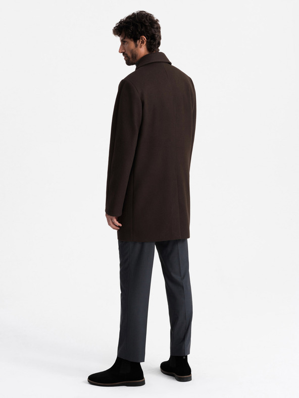 Ombre Clothing Zweireihiger Herrenmantel Ombre Clothing