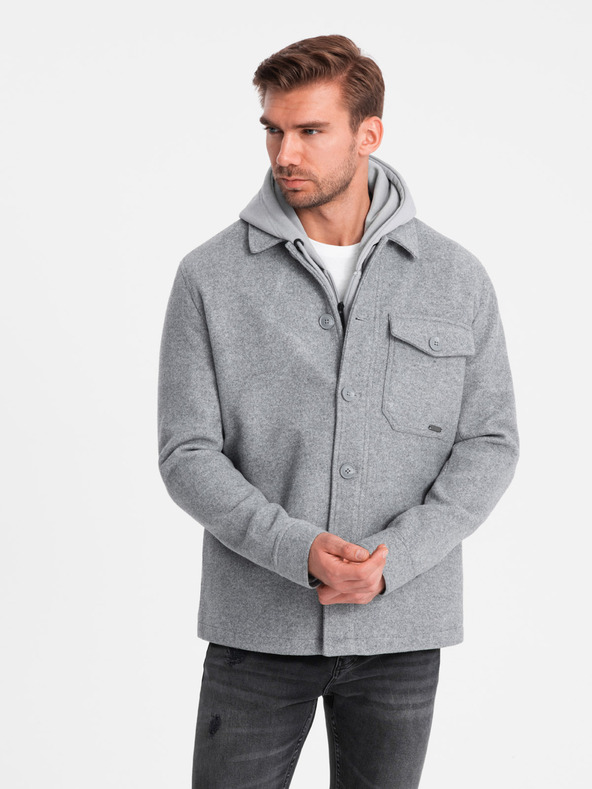 Ombre Clothing Leichte Herren-Fleecejacke Ombre Clothing V2 OM-JANP-0199