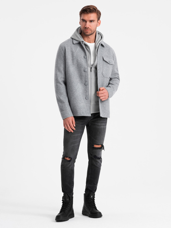 Ombre Clothing Leichte Herren-Fleecejacke Ombre Clothing V2 OM-JANP-0199