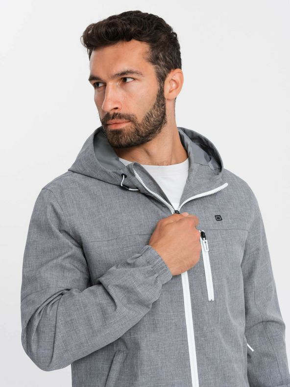 Ombre Clothing Leichte, mit Fleece gefütterte Herren-Sportjacke Ombre Clothing
