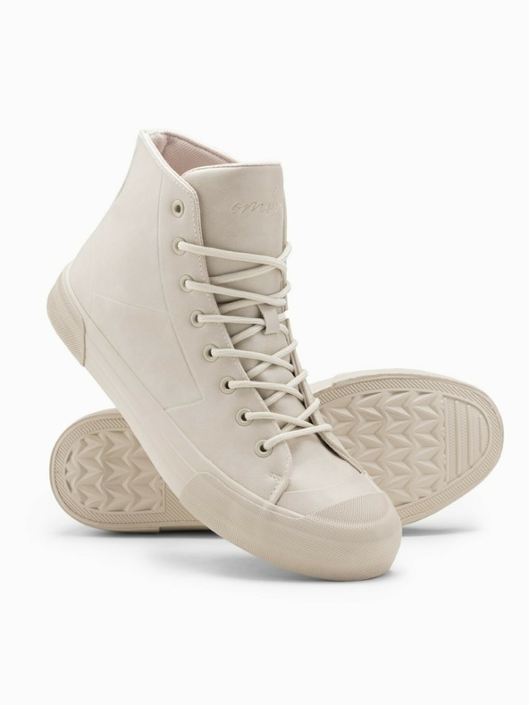 Ombre Clothing High-Top-Sneaker mit Gummispitze für Herren Ombre Clothing