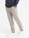 Ombre Clothing Herren Strick-Sweatpants mit Bundfalten grau Ombre Clothing