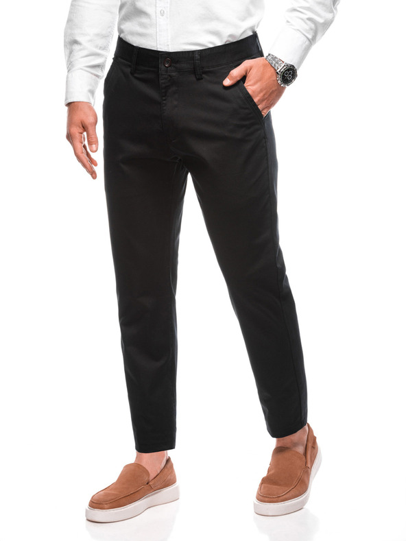 Edoti EDOTI Herren-Chinohose, schwarz